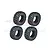 GPM 1.3" High Grip Crawler Tyres 4Pcs w/ Foam Inserts TRX4MZSP25A-BK