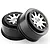 HPI 2.2/3.0" Blitz Mk.10 V2 Matte Chrome/Black Rims 2Pcs 106200