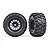 Traxxas 4.0/5.5" Maxx AT Tyres on Matte Black XRT Rims - Glued Wheels 2Pcs 7875