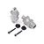 Rovan Silver Aluminium Front Wheel Extension 95144B