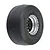 Pro-Line 1.4" Reaction Rear Drag Tyres on Black Showtime + Rims - Glued Wheels 2Pcs 10218-10