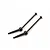 Two black metal universal drive shafts for HPI Savage XS RC cars, shown against a plain white background.