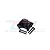 A black aluminium differential cover for RC cars by GPM Racing, shown with four included mounting screws against a white background.