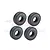 GPM 1.0" High Grip Tires 4Pcs TRX4MZSP23B-BK