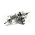 Integy Silver Aluminium Complete Axle w/ Differential Set C22757SILVER