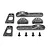 HPI Gunmetal Aluminium Front Camber Link Mount Set 115433