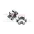 GPM Silver Aluminium 24mm Wheel Hexes 2Pcs TXM010/10MMN-S