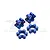 GPM Blue Aluminium 24mm Wheel Hex 4Pcs TXM010/10N/2-B