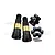 GPM Hardened Steel Universal CVD Joints 2Pcs w/ Black Aluminium Wheel Hexes Set TXM8+1210/JT-BK