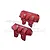 GPM Red Aluminium Front & Rear Bumper Set SLE330FR-R