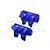 GPM Blue Aluminium Front & Rear Bumper Set SLE330FR-B