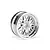 HPI 1.9" (6mm Off-Set) HRE C90 Chrome/White Rims 2Pcs 106773
