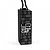 A black Yeah Racing aluminium super capacitor with binary code patterns and the YR logo printed on the side, isolated on a white background.