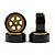 Yeah Racing 1.0" Gold Aluminium 6 Spoke Beadlock Rims 4Pcs WL-0173GM