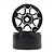 Yeah Racing 1.9" Silver Aluminium 5 Spoke Beadlock Rims 2Pcs WL-0147BK