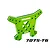 Traxxas Green Aluminium Rear Shock Tower 9638G