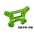 Traxxas Green Aluminium Front Shock Tower 9639G
