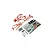 Kyosho red roll cage frame set for RC Javelin buggy, including metal plates, small hardware, and a decal sheet on a white background.