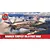 Airfix 1/72 scale Hawker Tempest Mk.V model kit box art featuring a silver fighter plane flying over a coastline.