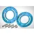 Rovan Blue Aluminium Beadlock Rings 2Pcs 952673