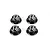 Rovan Black Aluminium Tyre Nuts 4Pcs 855391