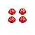 Rovan Red Aluminium Tyre Nuts 4Pcs 855392
