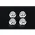 Rovan Silver Aluminium Tyre Nuts 4Pcs 855393