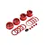 Rovan 1/5 Red Aluminium 5 Star Beadlock Rims 4Pcs 855301