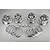 Rovan 1/5 Silver Aluminium 5 Star Beadlock Rims 4Pcs 855302