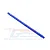 A blue anodized aluminium chassis brace for RC cars by GPM Racing, featuring a lightweight skeletonized design.