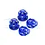 GPM Blue Aluminium Wheel Locks 4Pcs MAKX005A-B