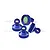 GPM Blue Aluminium Shock Caps 4Pcs SLADP/CAP-B