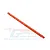 An orange anodized aluminium chassis brace for RC cars by GPM Racing, shown against a white background with a watermark.