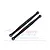 Two black aluminium steering tie rod links for RC cars, featuring 7075 markings and metal pivot ball ends, set against a white background.