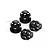 GPM Black Aluminium Wheel Locks 4Pcs MAKX005A-BK