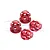 GPM Red Aluminium Wheel Locks 4Pcs MAKX005A-R