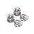 GPM Silver Aluminium Wheel Locks 4Pcs MAKX005A-S