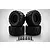 Rovan 4.7/5.5" Herringbone M/T Tyres On Black Rims - Glued Wheels 4Pcs 855561