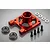 Rovan Red Aluminium High Flow Clutch Bell Brace 97027A