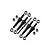 GPM Carbon Steel Shock Bracket Fixing Screw Set MAK005S-BK