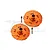 GPM Orange Aluminium 17mm (+6mm Offset) Rear Claw Wheel Hexes 2Pcs MAI10+6/DISK-OR