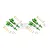 GPM Green Aluminium 125mm Front & Rear Adjustable Piggyback Shocks 4Pcs TXMS125FRL/2-G-S