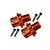 GPM Orange Aluminium 17mm (+13mm) Extended Wheel Hexes 2Pcs ARR010/+13MM-OR