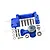GPM Blue Aluminium Servo Mount w/ Servo Saver & 25T Servo Horn MAKX024-B