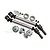 GPM Silver Aluminium CVD Driveshafts 2Pcs w/ Wheel Hexes & Locks TXMS143F/RSN-S