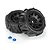 Pro-Line 5.7" Dumont Paddle Tyres On Black Raid Rims - Glued Wheels 2Pcs PRO1020210