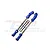 GPM Blue Aluminium & Stainless Steel Adjustable Front Steering Links 2Pcs MAK162SN-B