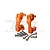 GPM Orange Aluminium Steering Hub Carriers (C-Hubs) 2Pcs SLA019A-OR