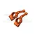 GPM Orange Aluminium Rear Hubs 2Pcs SLA022-OR
