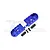 GPM Blue Aluminium Foot Pegs 2Pcs MX014-B
